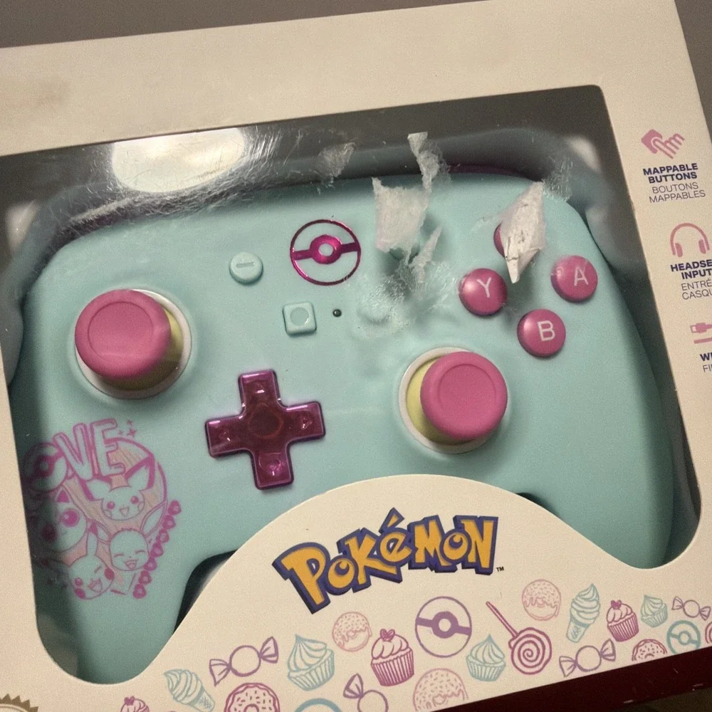 NEW PowerA Wired Nintendo Switch Controller: Pokémon Sweet Friends Pikachu Eevee